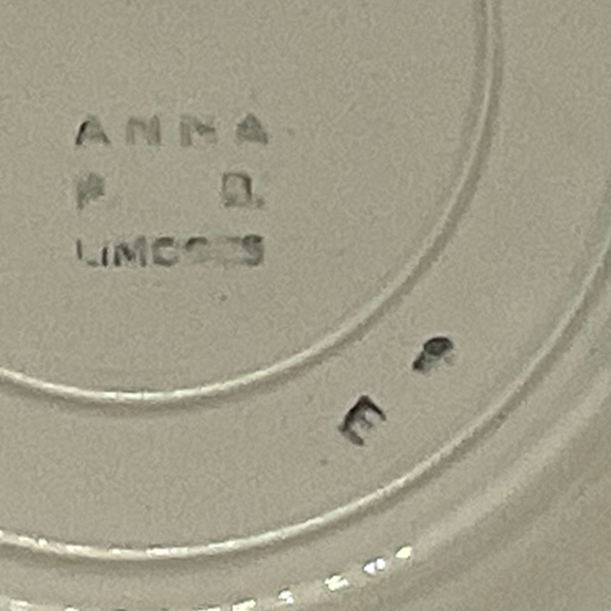 Set of 6 plates earthenware "P.B. Rochechouart -Limoges- Model Anna"