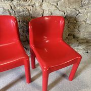 4 chaises modèle 4875 par C. Bartoli pour Kartell, 1970