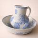 Antique washstand W. Baumann & Co with basin and jug – Earthenware