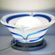 Lampe de table Mazzega Murano 70s avec double verre