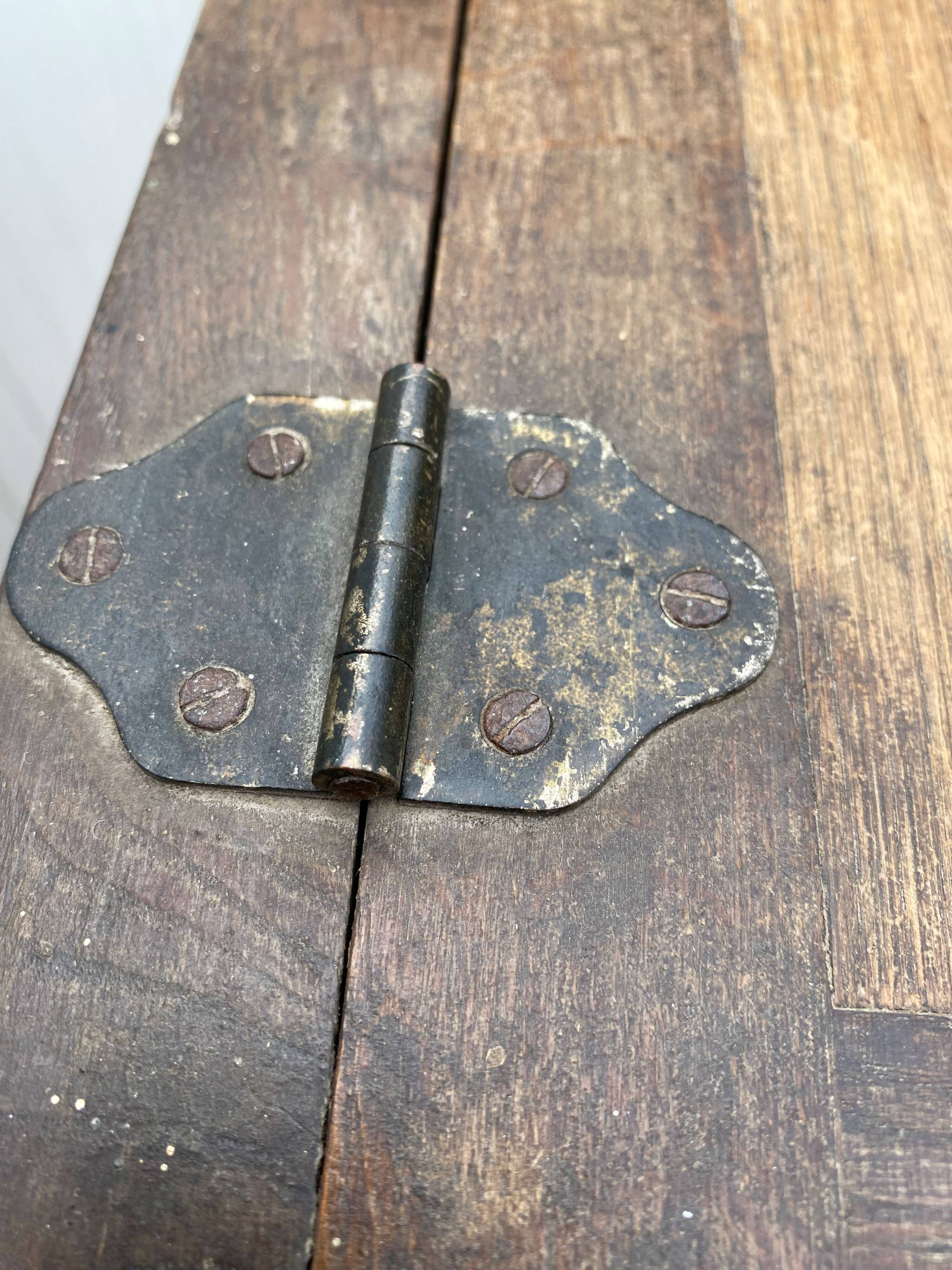 30s oak bar fridge wooden ice chest.