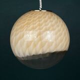 Large vintage Murano ball pendant lamp by Veart, Italy, 1970s.