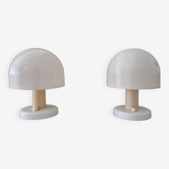 Space age mushroom lamps by Harvey Guzzini, Italy 1960s