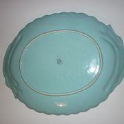 Plat Bordallo Pinheiro Portugal vert d’eau, 40 cm