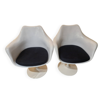 2 fauteuils tulipe Rudi Bonzanini