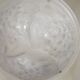 French Art Deco Ceiling Light ROS Degue Frosted Molded Glass Plafonnier