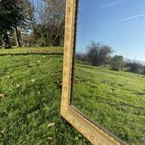 Large antique mercury-gilded mirror from the Napoleon III period