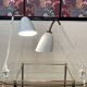 Pair of large modular scandinavian design wall lights from the 1950s.