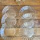 Vintage glass plates Duralex model Marguerite
