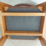 Set of 6 "Gorgoni" chairs in solid elm – Roche Bobois