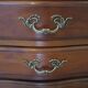 Small weekly organizer - small chest of drawers - 5 drawers - Louis XV style - cherry color