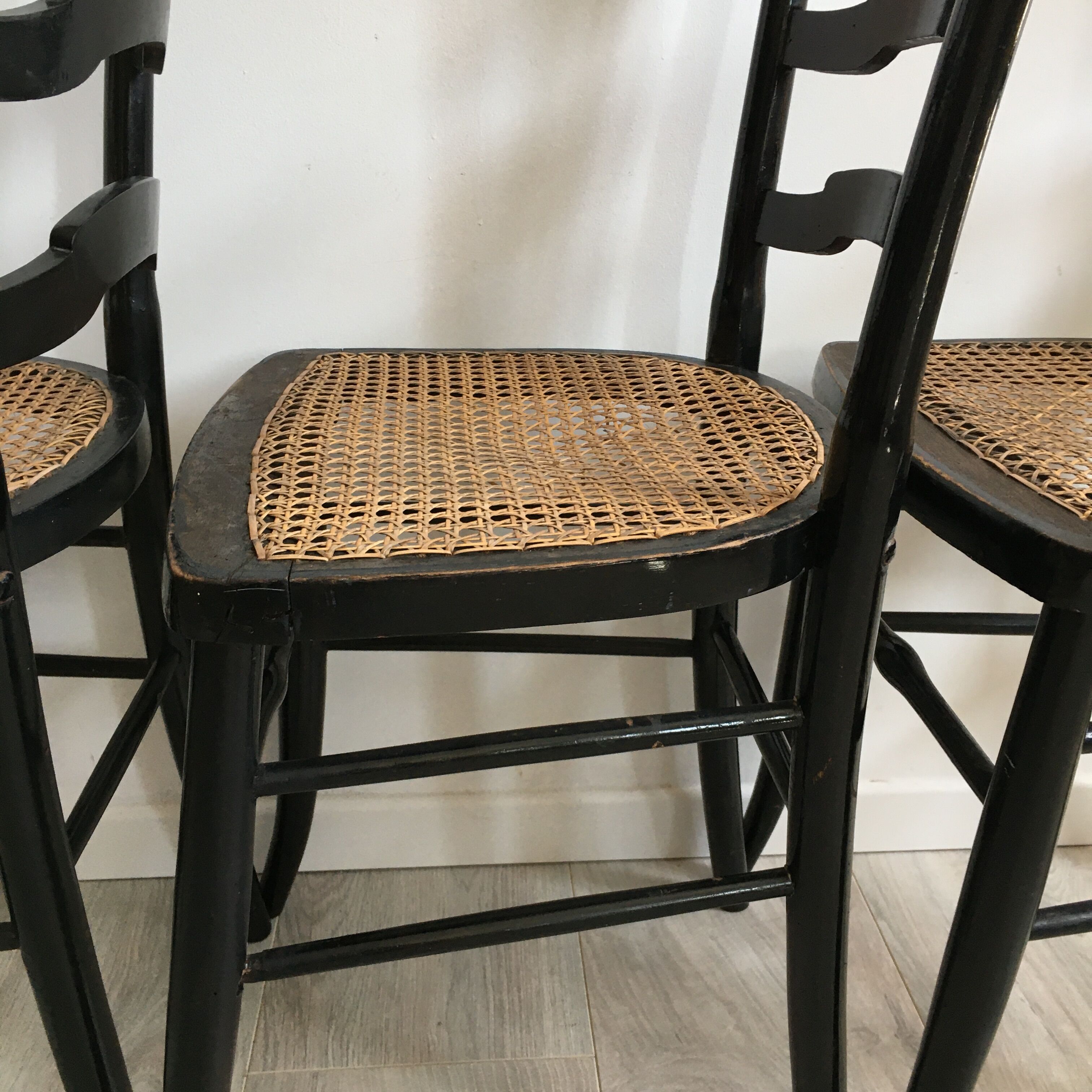 Suite of 3 chairs - late 19th - stamp F.Carton