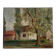 Painting of a countryside landscape in oil on canvas.