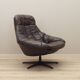 Leather swivel armchair, Danish design, 1960s, designer: H.W. Klein, manufacture: Bramin