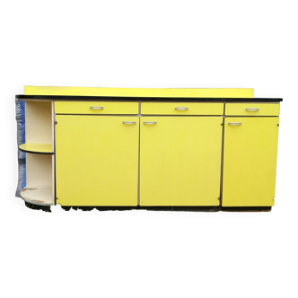 Low sideboard in yellow formica