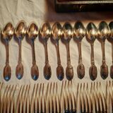 Silver-plated cutlery set, 1900