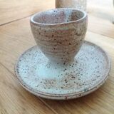 Mismatched stoneware egg cups