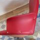 Bodafors-Verken swivel chair in red faux leather, Sweden, 1970s