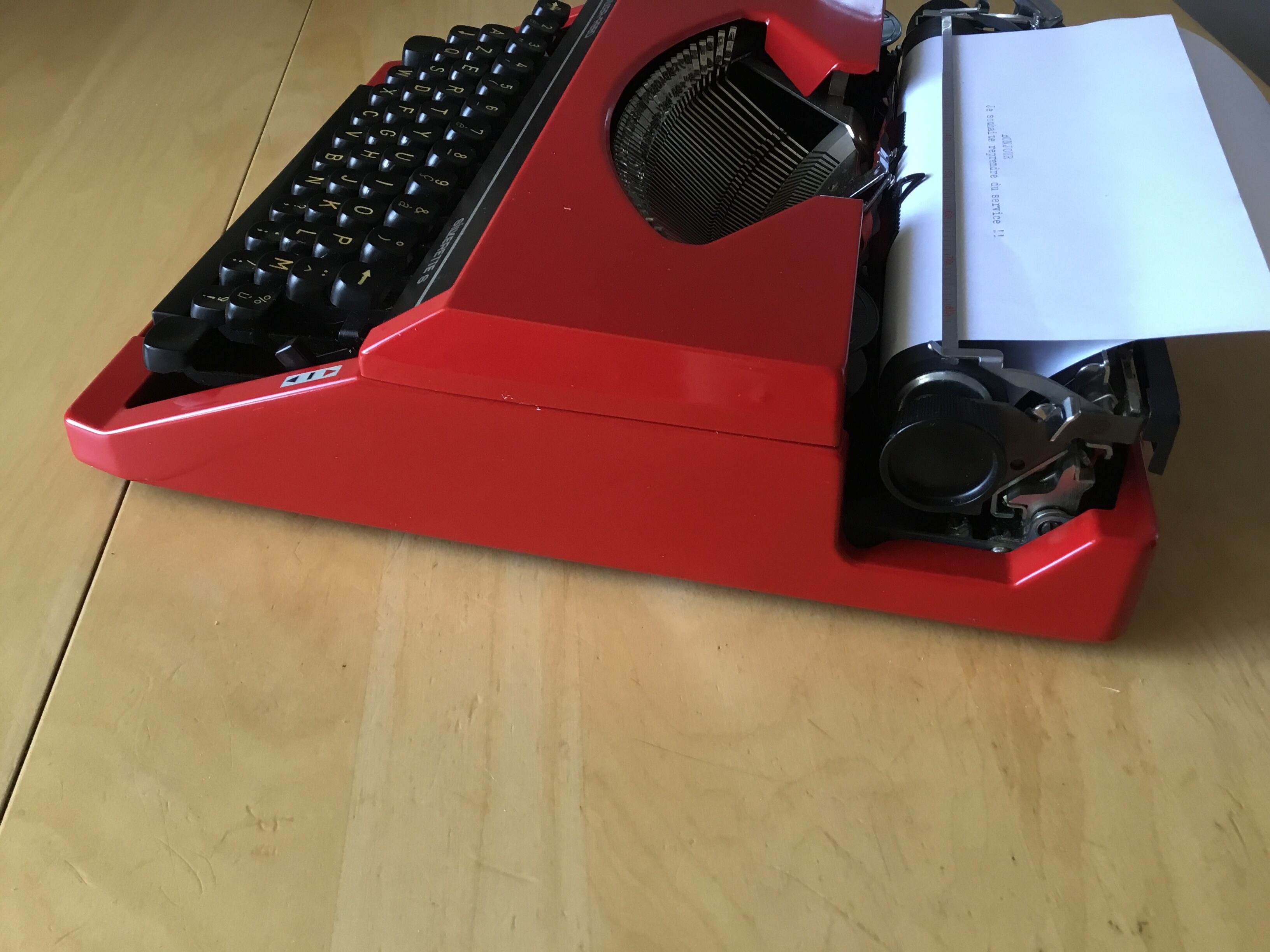 Seiko Sylverette S Typewriter