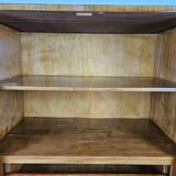 Art decò sideboard in thuja and walnut