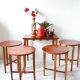 1960's Czechoslovakian nesting tables by Poul Hundevad