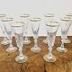 Set of 9 crystal champagne flutes from Saint-Louis – Lozère model