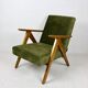 Fauteuil modèle B-310 avec revêtement vert olive, années 1970