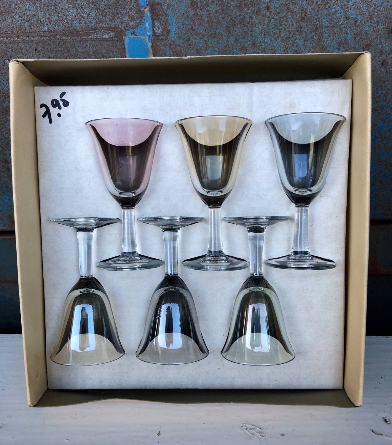 Luminarc vintage alcohol glass set