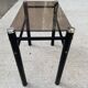 3 black industrial glass nesting coffee tables Yves Boutboul 1970