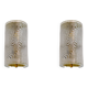 Pair of Modern Italian Murano Glass and Brass Wall Sconces "Corteccia", 80s