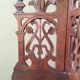 Small corner shelf in solid wood singable foldable art nouveau