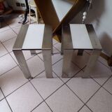 Paire de tables de chevet / bout de canapé