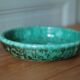 Ceramic dish Elchinger and sons, large round green dish, vintage catch-all, table art, interior decoration