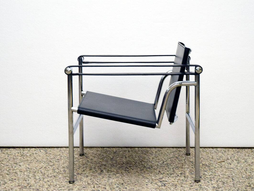 Le Corbusier Cassina LC1 armchair, 1970s.