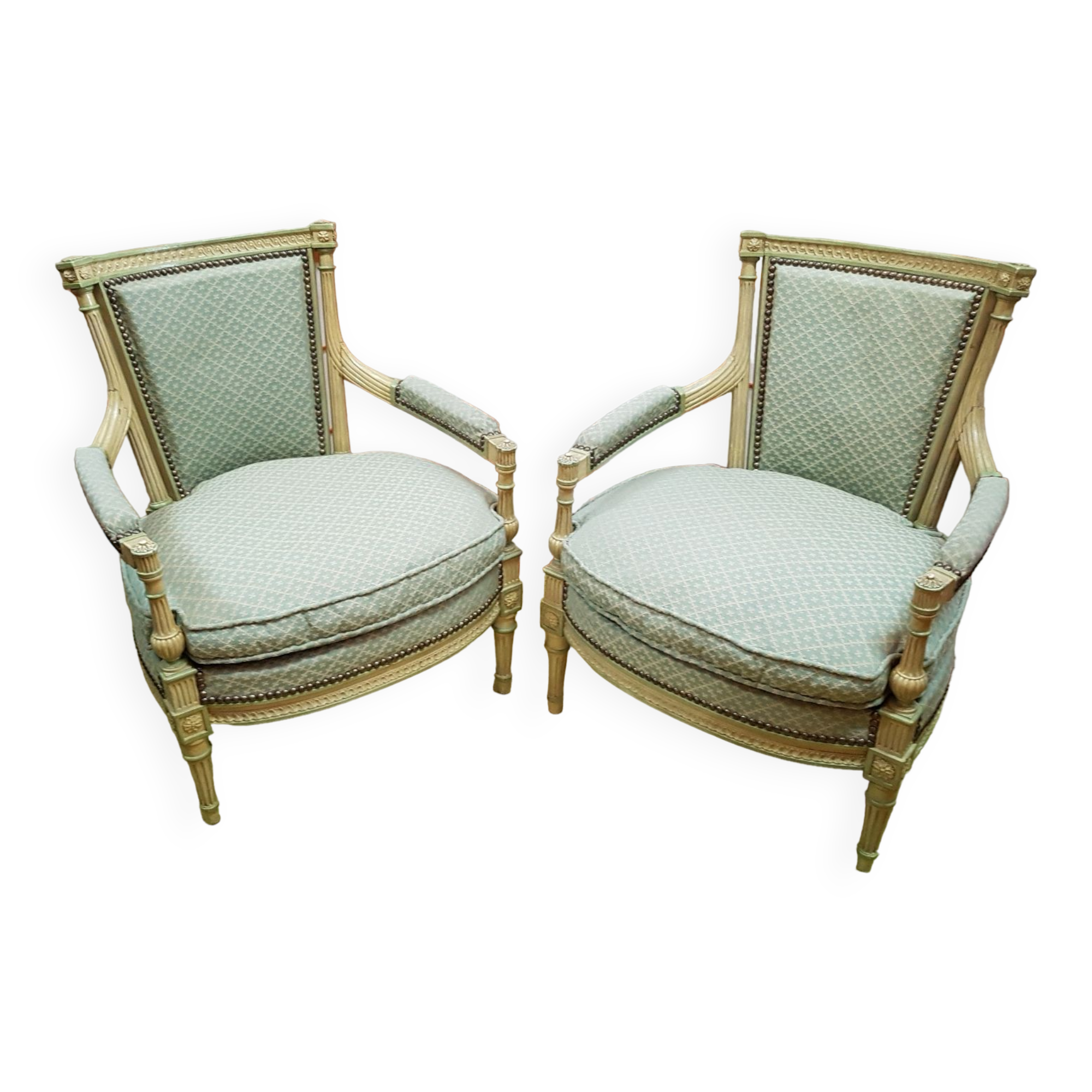 Paire de fauteuils Louis xvI enfant