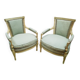Pair of Louis XVI children's armchairs