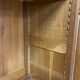 Vintage Parisian solid oak cabinet