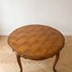 Table de salle à manger ronde extensible style Louis XV en bois
