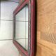Antique Louis Philippe mirror in wood and plaster with a row of pearls and vintage friezes