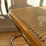 Paire de chaises cannées italiennes design Breuer