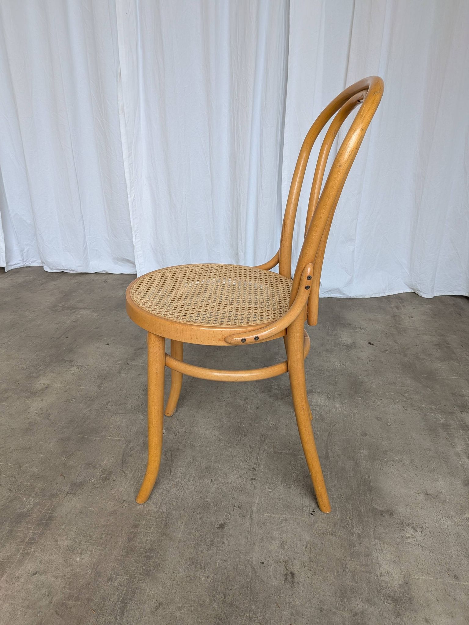 Set of 4 Mix & Match Dining Chairs with Cane Seat / Mid-Century Dining Furn