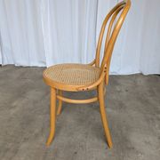 Set of 4 Mix & Match Dining Chairs with Cane Seat / Mid-Century Dining Furn