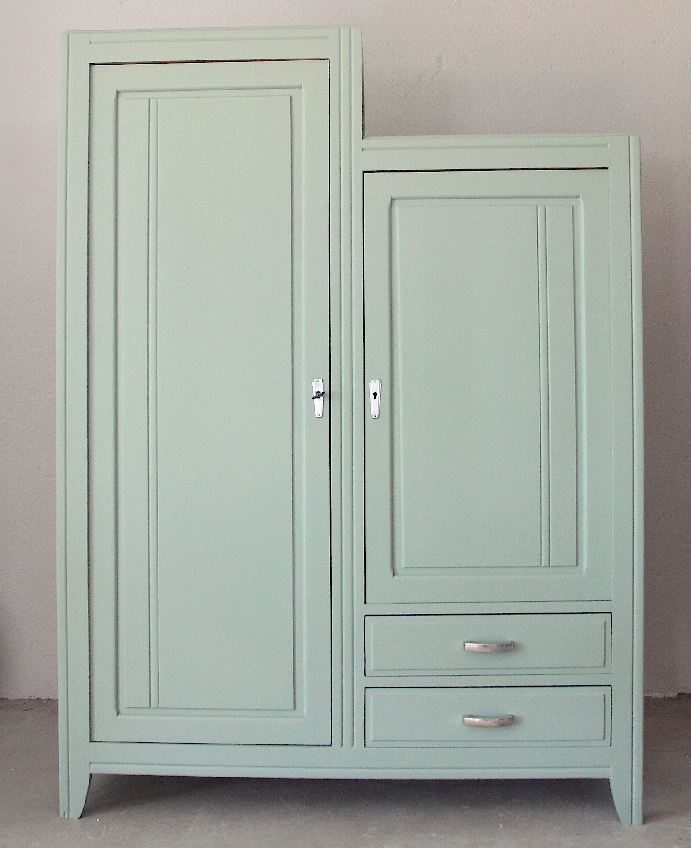 Asymmetrical art deco cabinet