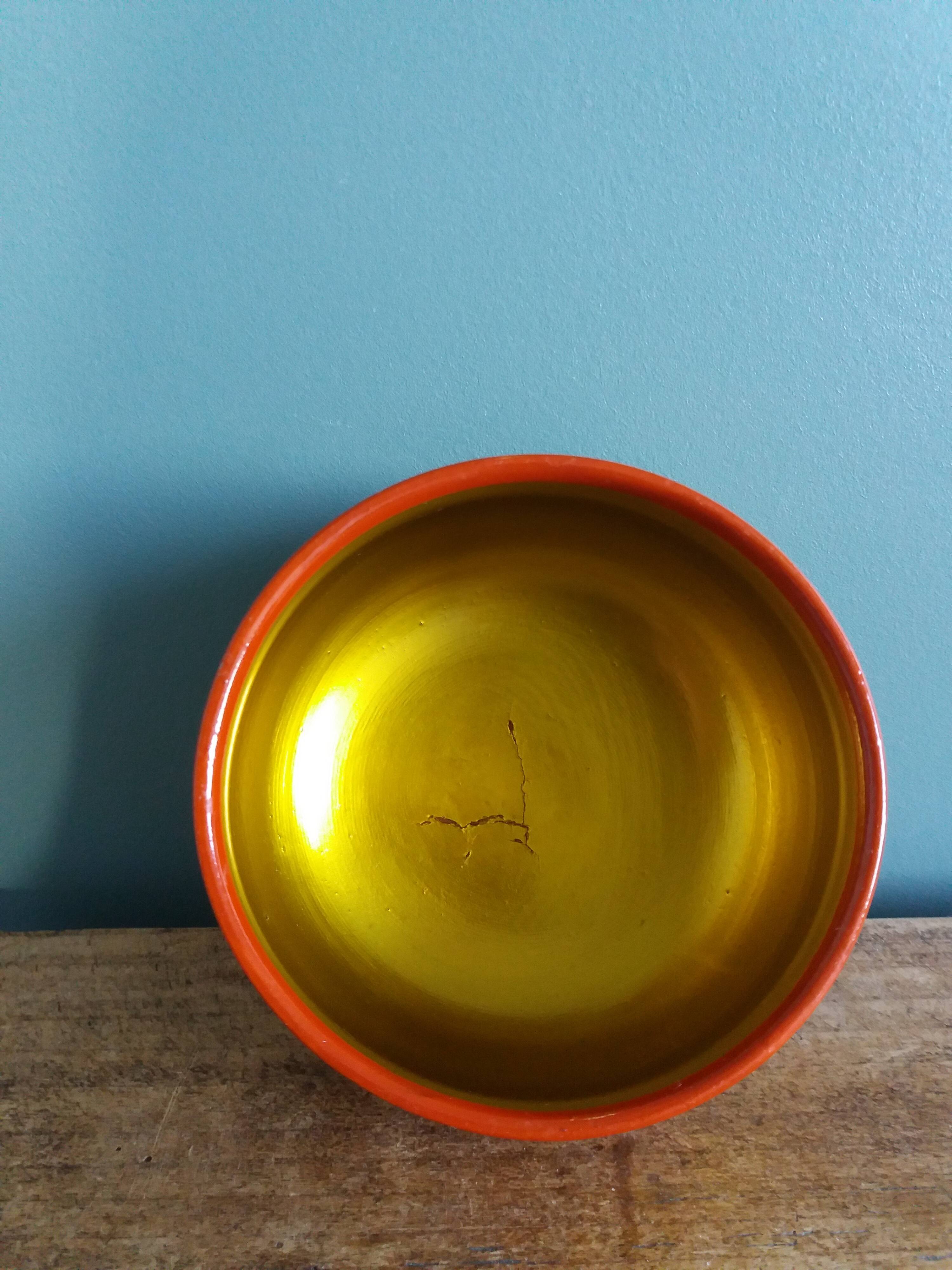 Khokhloma Russian handicraft painted wooden bowls