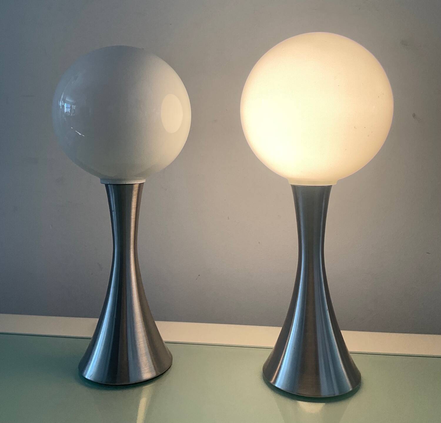 Pair of Space Age lamps