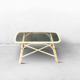 Table basse en bambou vintage
