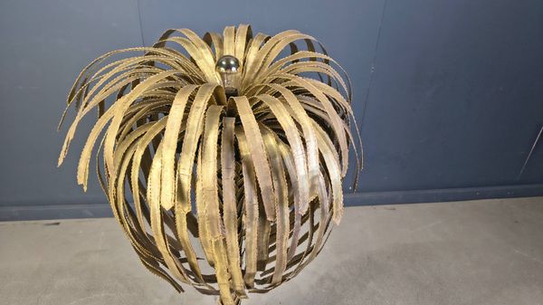 Lampadaire en laiton en forme de palmier par Maison Jansen, années 1970.