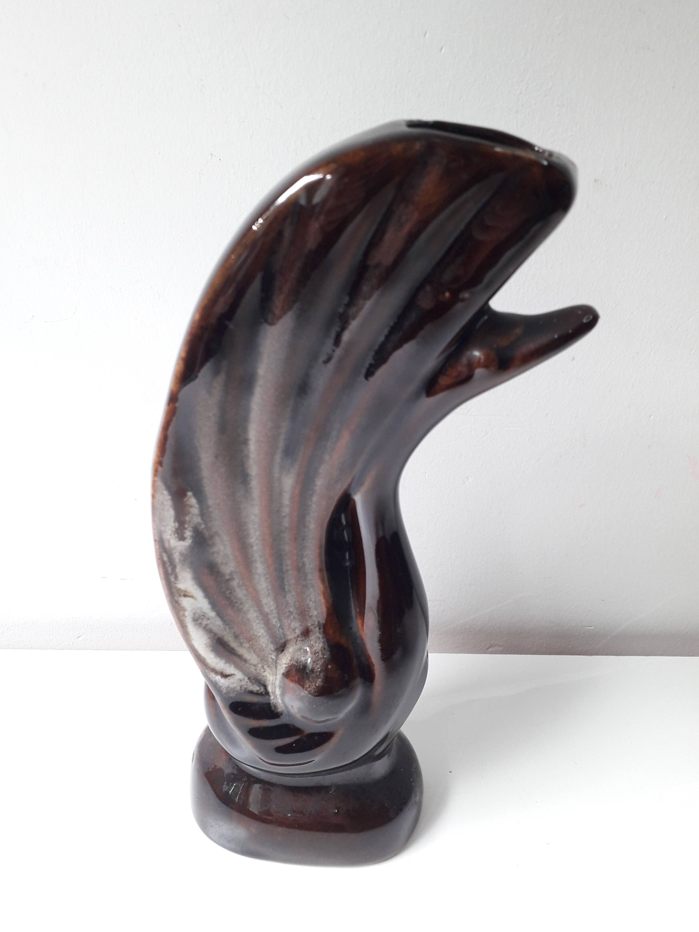 Vintage swan vase
