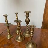 Brass candle holders