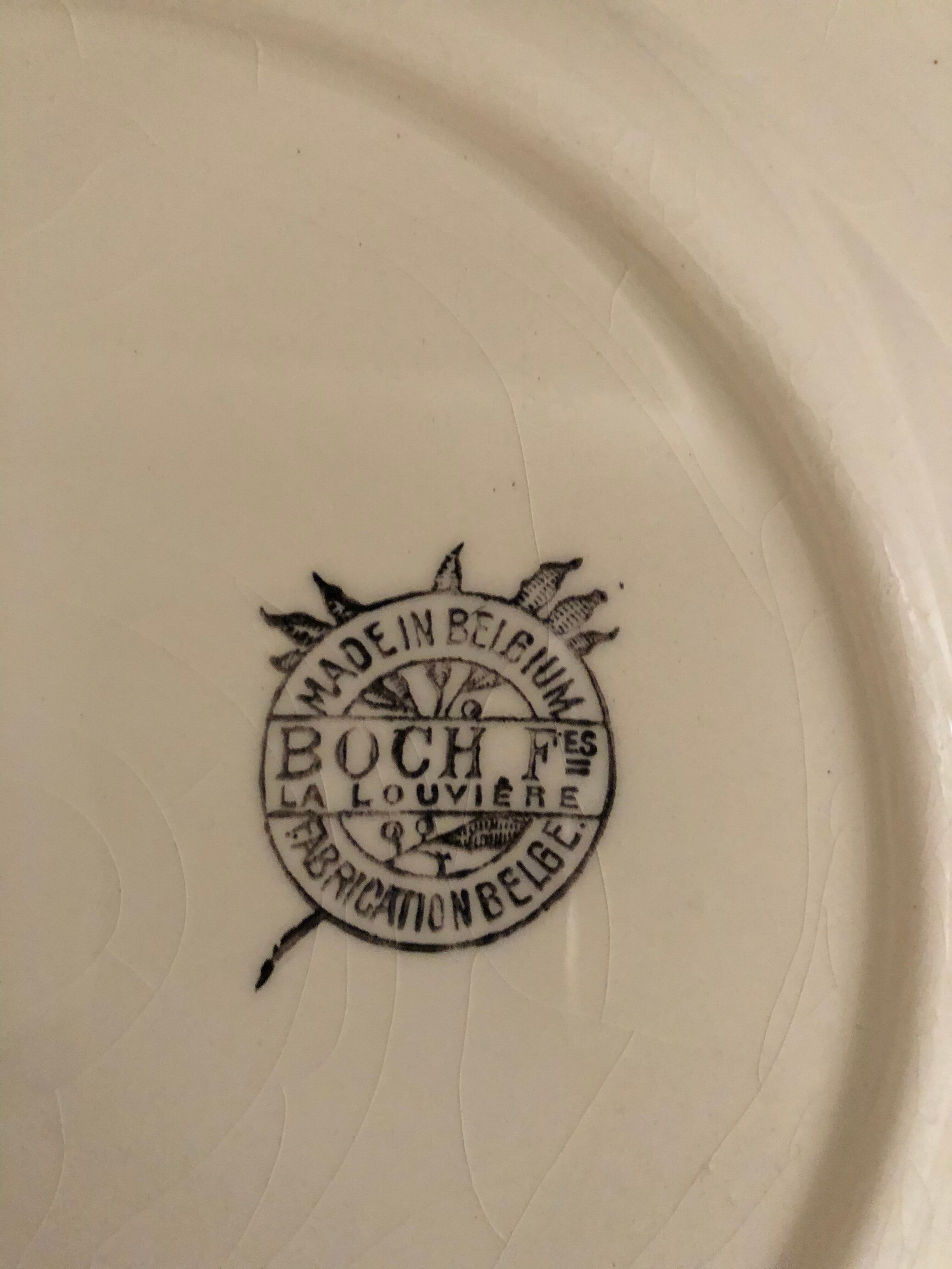 flat plates ivory Boch brothers